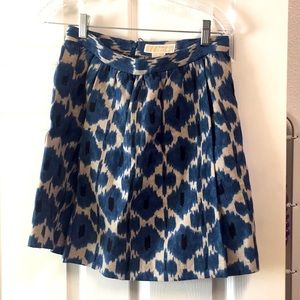 Michael Kors blue print skirt